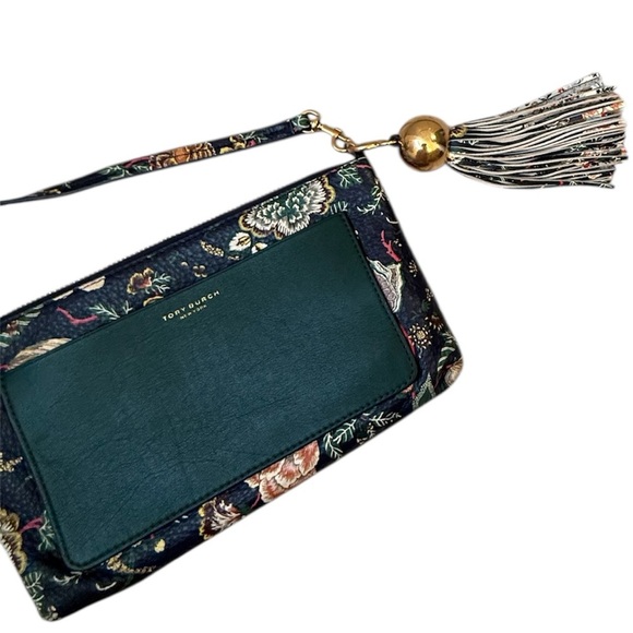 TORY BURCH Elegant Green Floral Women's Bag - Picture 2 of 10
